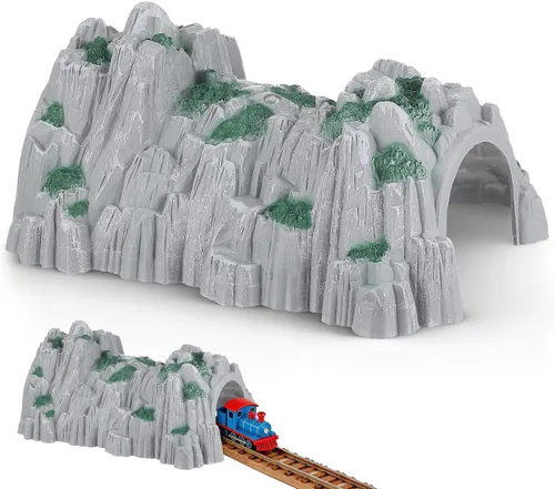 Modelo realista de túnel de tren de montaña para escenarios ferroviarios, accesorios duraderos para pistas de madera, diseños de escala HO y juegos
