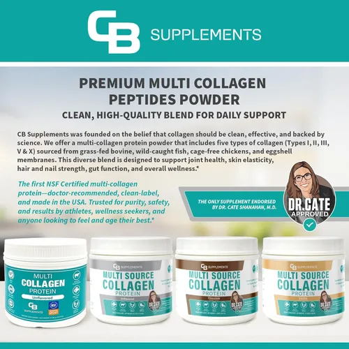 Miniatura 6 de CB Supplements Proteína multicolágeno – Colágeno hidrolizado para la salud de las articulaciones, la piel, el intestino, el cabello y las uñas
