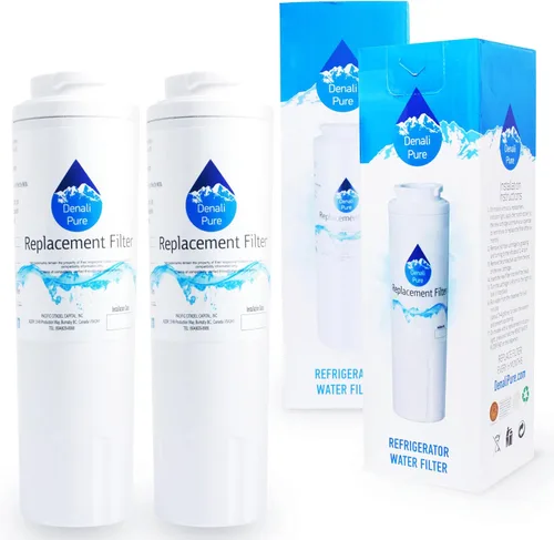 Denali Pure - Paquete de 2 filtros de agua de repuesto para refrigerador Viking RWFFR - Compatible con cartucho de filtro de agua Viking UKF8001