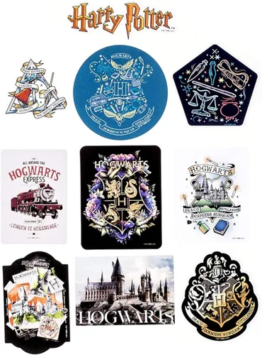 Miniatura 5 de Conquest Journals Harry Potter - Juego de 50 calcomanías de vinilo Hufflepuff impermeables y resistentes a los rayos ultravioleta, ideales
