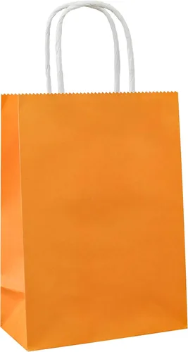 Miniatura 23 de 25 bolsas de regalo pequeñas de papel kraft morado claro, bolsas de regalo moradas con asas para recuerdos de fiesta (8.2 x 6 x 3.1 pulgadas)