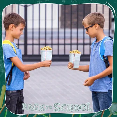 Miniatura 7 de Harloon 24 cajas de palomitas de maíz, regalo de agradecimiento al profesor, contenedor de palomitas de maíz de graduación a granel, regalos de fin