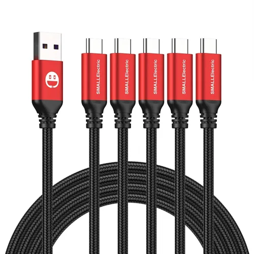 Miniatura 12 de Cable USB Tipo C CarPlay Paquete de 5 de 3 Pies, Cables Trenzados de Cargador de Coche de Carga Rápida USB Tipo A a C para 17/17 Pro/16e/16/15 Pro
