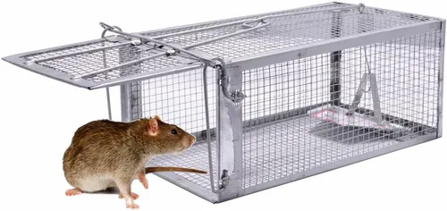 Trampa para ratas de calidad, trampas de jaula de ratones con animales vivos, atrapa y libera ratones, ratas, ardillas, plagas, roedores y plagas de