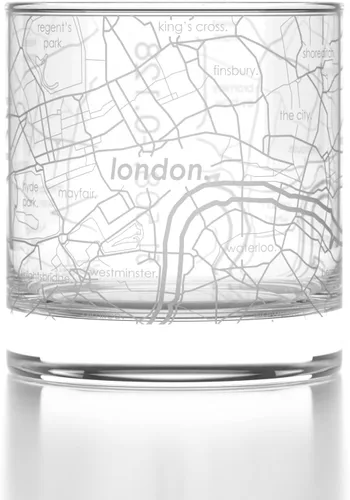 Miniatura 8 de Well Told Vaso de whisky grabado de la ciudad de Brasil de Río de Janeiro - Grabado con mapa de la ciudad de Río de Janeiro - Regalo para los Rio