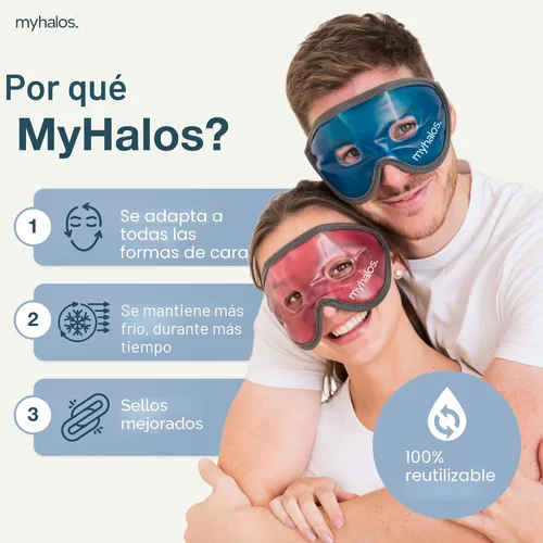 Miniatura 3 de Máscara refrescante para ojos – Mascarilla de gel reutilizable para ojos – Nuestra máscara de ojos de hielo alivia los ojos hinchados y las ojeras