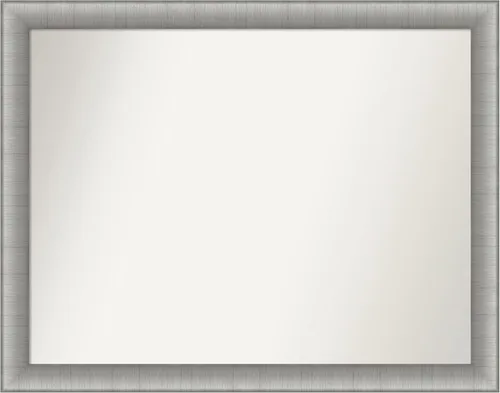 Miniatura 177 de Amanti Art Espejo de baño plateado para sobre fregadero, 28 x 47 pulgadas, espejo rectangular de plata imperial, marco de madera tradicional de gran