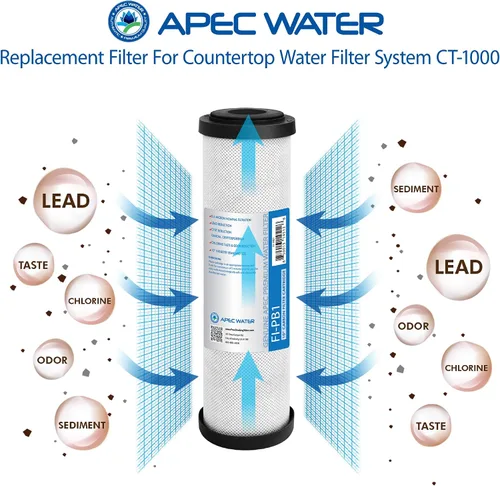 Miniatura 2 de APEC Water Systems CT-1000 Filtro de repuesto para sistema de filtro de agua potable para encimera (FI-PB1)