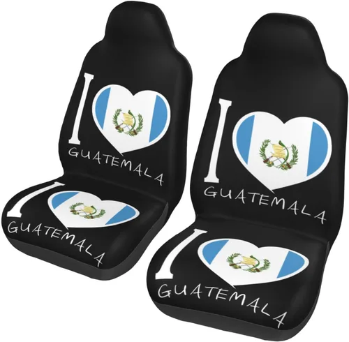 Miniatura 8 de I Love Colombia - Juego completo de 2 fundas universales para asientos delanteros, se adapta a la mayoría de automóviles, SUV y camiones