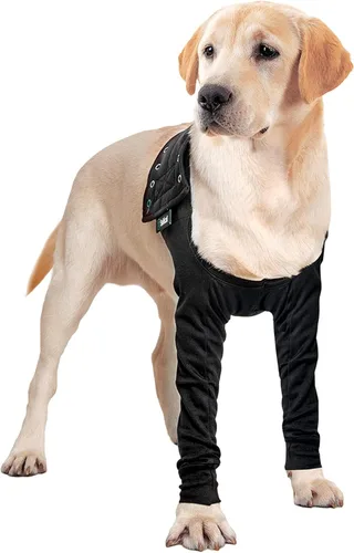 Miniatura 10 de Suitical Manga de Recuperación para Perro, Mediano, Negro Manga única negra