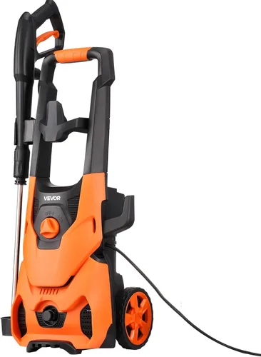 Miniatura 9 de VEVOR Lavadora a presión eléctrica, máximo 4200 PSI 2.8 GPM, limpiador de alta potencia con cañón de espuma y 4 boquillas para calzadas
