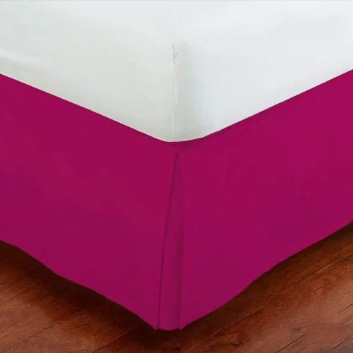 Miniatura 10 de Linen Plus - Falda de cama plisada de lujo de 14.0 pulgadas. De caída plisada, guardapolvos, color sólido., Negro, Completo