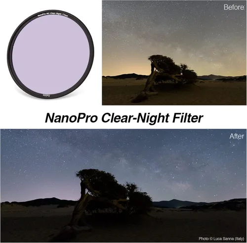 Miniatura 5 de Filtro de contaminación lumínica Haida Clear-Night NanoPro Filtro de vidrio óptico mejora la visibilidad, reducción de fuentes de luz artificial