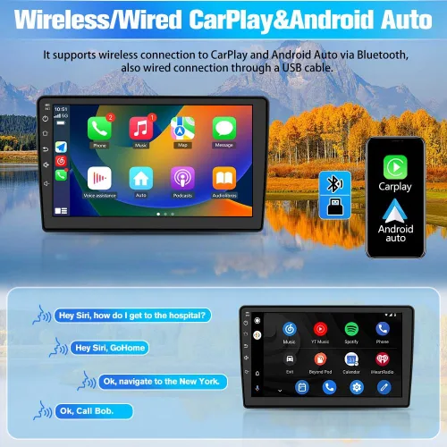 Miniatura 5 de Android 13 [2 GB+64 GB] Estéreo de coche para Ford F150 2009-2012 Manual AC (modelo de gama baja), radio de coche con soporte de pantalla táctil