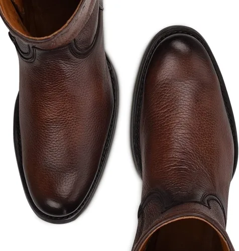 Miniatura 7 de Cuadra Botas urbanas para hombre en piel de ciervo genuino marrón