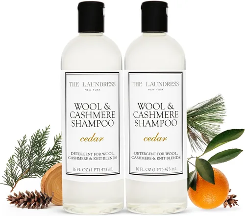 Miniatura 11 de The Laundress Champú de lana y cachemira, 31 lavados, detergente líquido concentrado para lavandería, aroma a cedro, delicado lavado en frío a mano