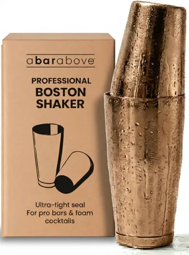 Miniatura 16 de Coctelera Boston Shaker de acero inoxidable, set de 2 piezas: 18 oz sin contenido y 28 oz con contenido, coctelera profesional para barman, Acero