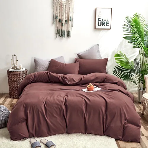 Miniatura 18 de Houseri Juego de funda de edredón de tamaño individual a cuadros azul claro y blanco para niños, juego de cama azul bebé para niños y niñas, juego