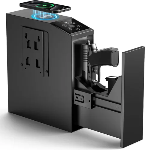 Caja fuerte para pistola, biométrica para pistolas, acceso rápido para armas de fuego, huella dactilar, teclado, caja de bloqueo para pistola para