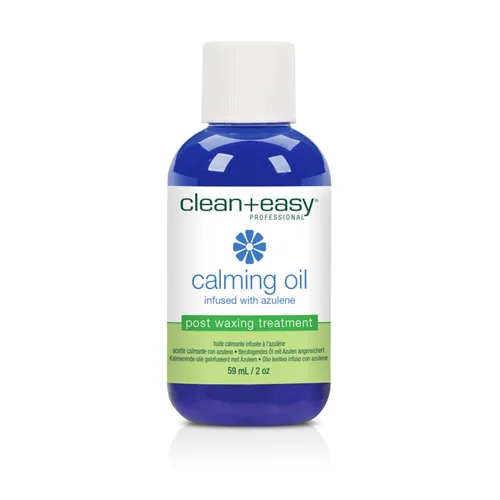 Clean + Easy Aceite de azuleno - Tratamiento posterior a la depilación para pieles sensibles, alivia la irritación y elimina los residuos de cera
