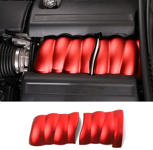 Miniatura 8 de Kit de molduras de cubierta de colector de admisión para auto Compatible con Chevrolet Corvette C6 2005-2013, Accesorios de decoración de colector