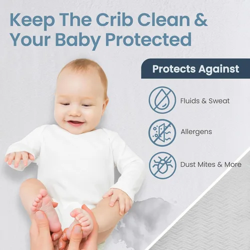 SafeRest - Protector de colchón con cremallera - Funda de colchón impermeable premium de 6 pulgadas para cama - Funda de colchón transpirable y sin