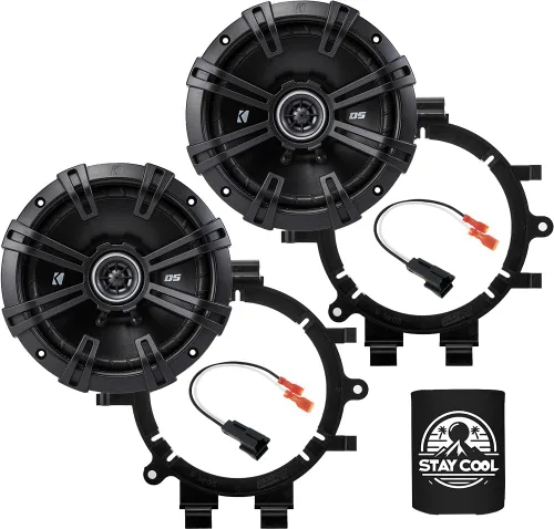 KICKER Altavoces de 6.5 pulgadas para Chevrolet Tahoe 1995-2014 Kit de actualización - Par de DS Series con adaptadores y arnés, coaxial 6 1/2