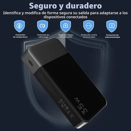 Miniatura 6 de NOBIS Cargador Portátil, Banco de Energía de 20000mAh, Banco de Energía de 35W Carga Rápida, Paquete de Batería con Cable C a C, Banco de Batería