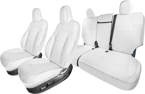 Miniatura 18 de FH Group Fundas de asiento de automóvil de ajuste personalizado hechas específicamente para Tesla Model Y Ultraflex 2020-2025, fundas de asiento