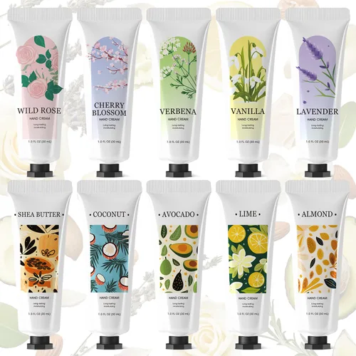 spa luxetique 10 Pack Crema de Mano Regalos para el Día de la Madre Regalos para Mamá Loción de Mano para Piel Seca y Agrietada Tamaño de Viaje Mini