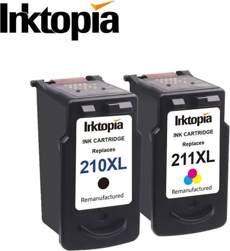 Miniatura 6 de Remanufacturado cartucho de tinta repuesto para Canon PG 210XL y CL 211XL comptaible con Canon PIXMA IP2700 IP2702 MP240 MP250 MP270 MP280 MP490