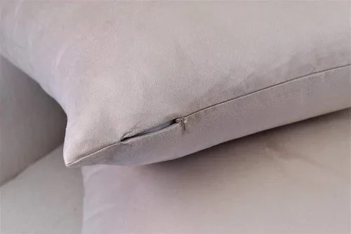 MoonRest Funda de almohada clásica de microgamuza para el cuerpo, felpa ultrasuave, cremallera oculta de 20 x 54 pulgadas, color beige