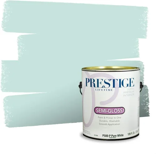 Miniatura 1418 de Pintura Exterior + imprimación PRESTIGE, todo-en-uno, 1 galón, acabado mate, color comparable al Valspar* Royal Gray* VS151-Gris real