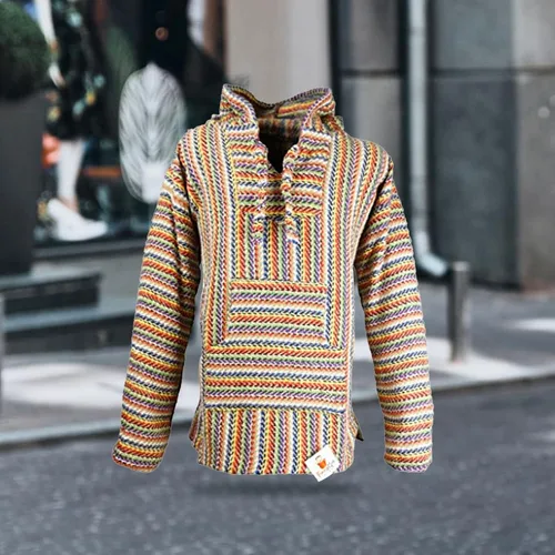 Miniatura 2 de Funny Guy Mugs Baja - Sudadera de alta calidad con capucha, estilo Jerga Poncho