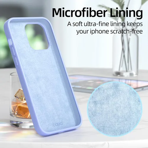 Miniatura 6 de Funda para iPhone 13, funda de silicona líquida, protección de cuerpo completo de grado militar, forro de microfibra resistente a los arañazos