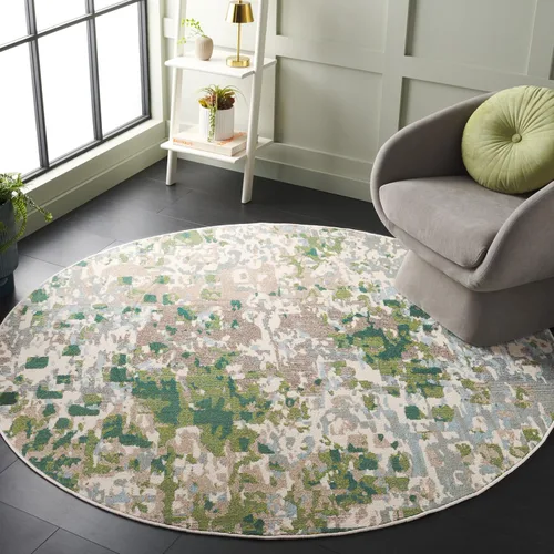 Miniatura 25 de SAFAVIEH colección Monaco MNC225E - Alfombra boho chic con diseño abstracto de acuarela, no suelta pelusa, para sala, habitación, comedor, oficina