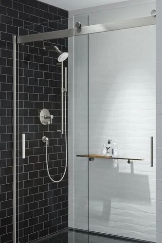Miniatura 2 de KOHLER 45415-A-BN Shift - Ducha de mano multifunción de 2 vías con mango metálico, 2.0 GPM, níquel cepillado vibrante, 9.00 x 1.13 x 0.94 pulgadas