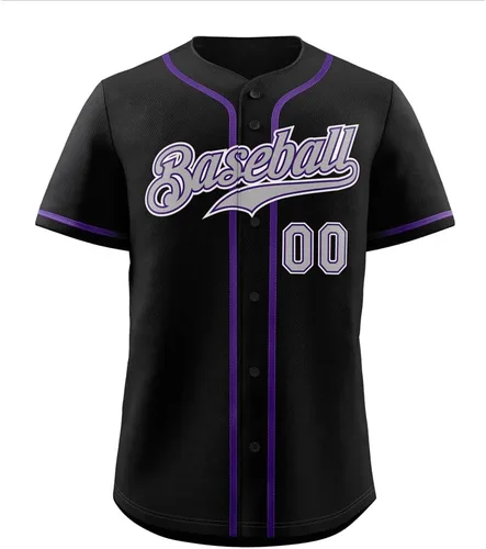 Miniatura 22 de Camisetas de béisbol personalizadas para hombres, mujeres, niños, camisetas con botones, personalizadas, número de nombre impreso o cosido