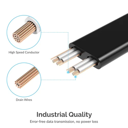 Miniatura 4 de SABRENT Cable de datos SATA III (6 Gbit/s) en ángulo recto con pestillo de bloqueo para unidades HDD/SSD/CD y DVD