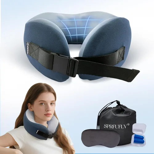 Miniatura 16 de Almohada Lumbar Súper Cómoda, Almohada de Soporte Lumbar para Alivio del Dolor de Espalda con Correa Ajustable, 100% Espuma Viscoelástica y Funda