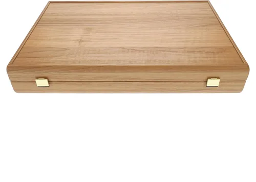 Miniatura 5 de WE Games Juego de backgammon de madera de lujo, interior azul y marrón, 19 pulgadas, hecho a mano en Grecia