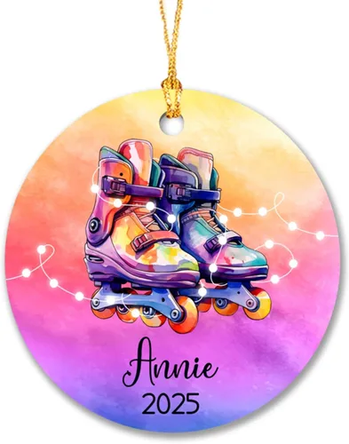 Miniatura 11 de Adorno de Navidad 2026 con texto en inglés "Bee Merry Christmas", adornos personalizados de Navidad de abejas 2026, decoración colgante de árbol
