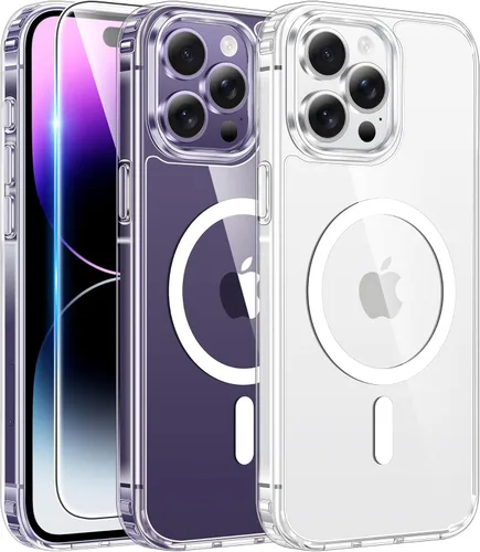 Miniatura 1536 de FNTCASE Funda para iPhone 13 Pro-Max: Fundas magnéticas transparentes compatibles con Magsafe Slim anti amarillamiento protección contra caídas