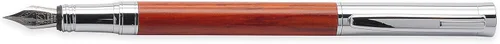 Miniatura 4 de LACHIEVA LUX Pluma estilográfica de palisandro, punta fina alemana, flujo de tinta suave, caja de regalo de madera con convertidor y 2 cartuchos