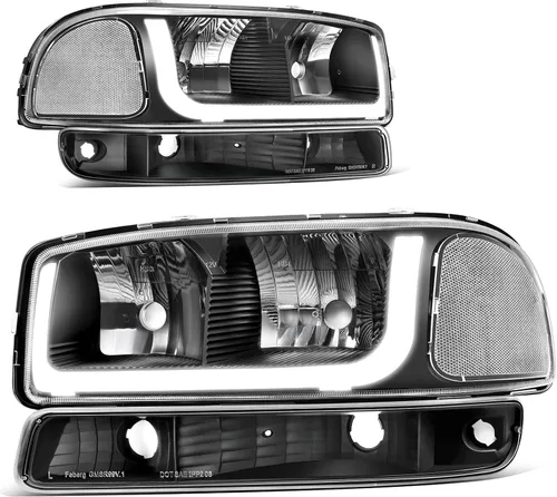 Miniatura 8 de AUTOSAVER88 Conjunto de faros LED DRL Compatible con 99-06 GMC Sierra 1500 2500/01-06 Sierra 1500HD 2500HD 3500/2007 Sierra 1500 1500HD 2500HD 3500