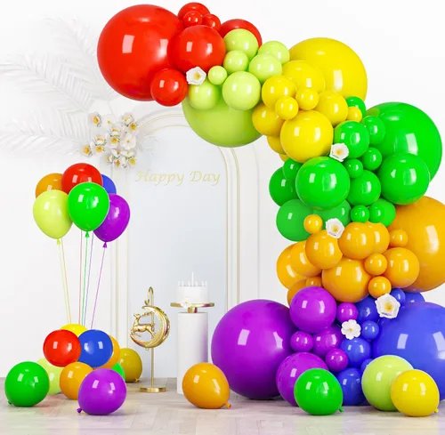 Miniatura 36 de Voircoloria - Globos azul bebé claro, paquete de 66 globos de 12 pulgadas de látex para fiestas para niños y niñas, para cumpleaños, baby shower, 16