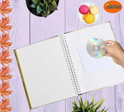 Miniatura 7 de Arpan Álbum de fotos de páginas magnéticas autoadhesivas grandes – 1 álbum de fotos con eslóganes inspiradores para la vida