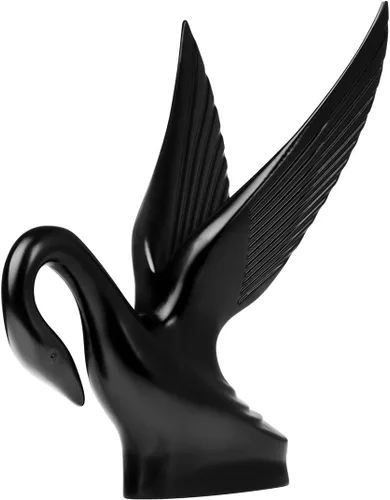 GG Grand General 48008 Adorno clásico de capucha de cisne con recubrimiento en polvo negro mate