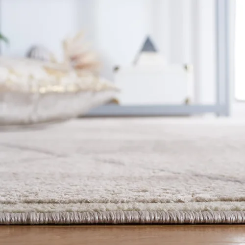 Miniatura 4 de SAFAVIEH - Alfombra de colección Revive, 9' x 12', beige, diseño enrejado, no se desprende y de fácil cuidado, ideal para áreas de alto tráfico