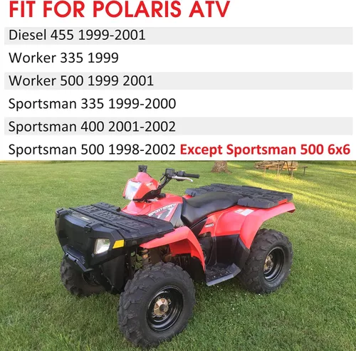 Miniatura 2 de M MATI 1910553 1910441 1910366 1930818 Conjunto de pinza de freno trasero para Polaris Sportsman 335 400 500 Diesel 455 Worker 335 500 con pastillas